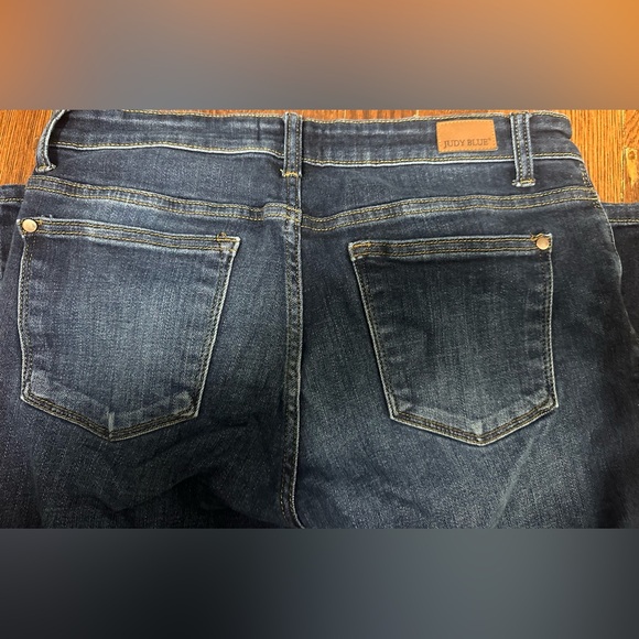 Judy Blue Dark Indigo Skinny Jeans SZ13/31 - Picture 4 of 5